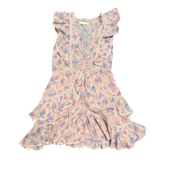 LoveShackFancy Dress India Pink Garden Size Small Cottagecore Coquette Regency - Picture 2 of 8